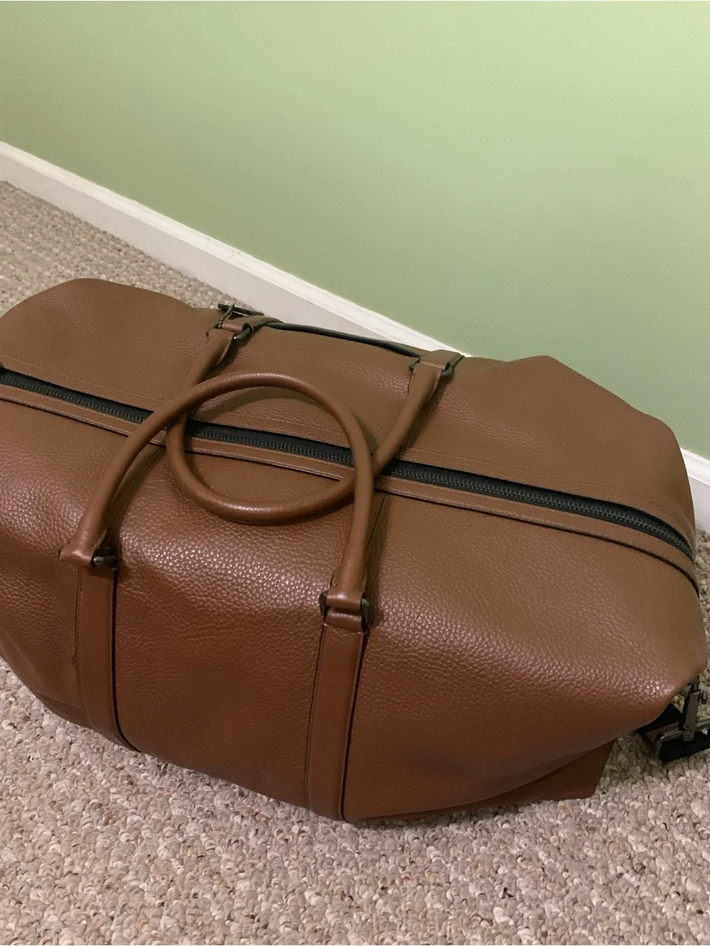 Coach Trekker Bag Pebble Leather Travel Duffel Bag - Like New 78129